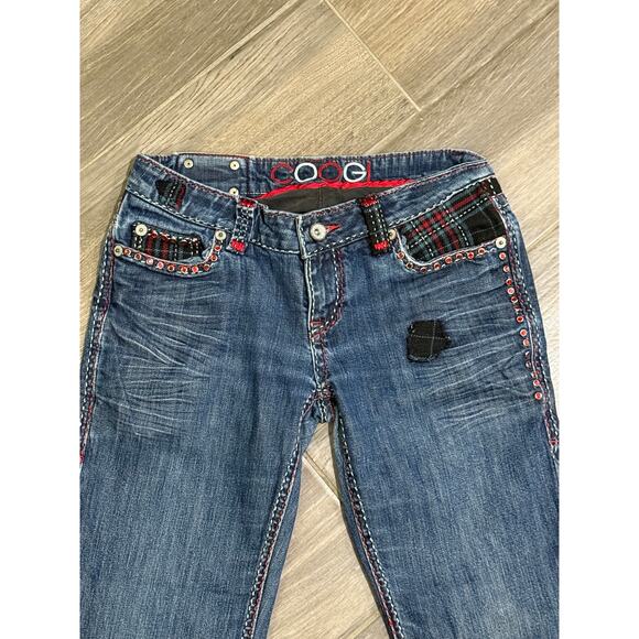 Vintage y2k Women's Coogi Low-rise Flare Jeans Size 7/8 - Picture 2 of 9